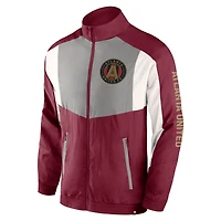 Men's Fanatics  Red Atlanta United FC Net Goal Raglan Full-Zip Track Jacket