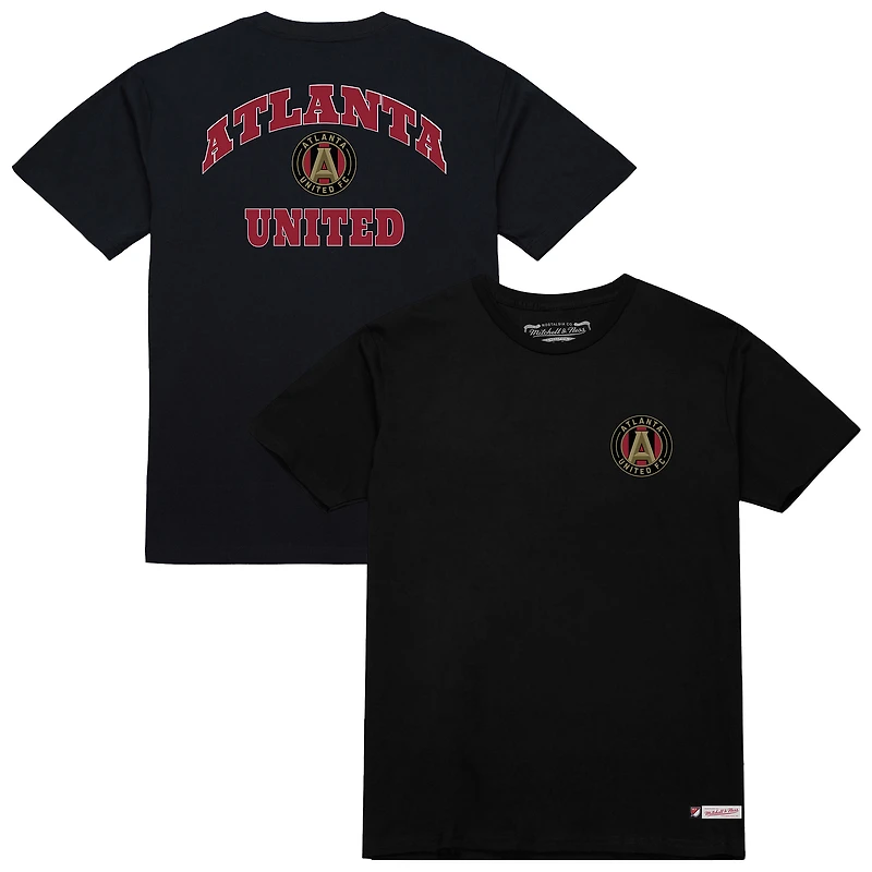 T-shirt Mitchell & Ness noir Atlanta United FC 2-Hit pour homme
