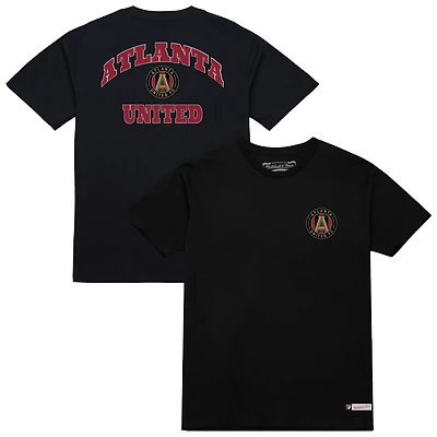 T-shirt Mitchell & Ness noir Atlanta United FC 2-Hit pour homme