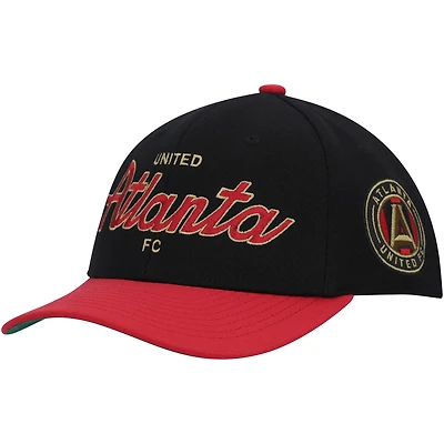 Casquette Atlanta United FC Team Script 2.0 Stretch Snapback Mitchell & Ness pour homme, noir