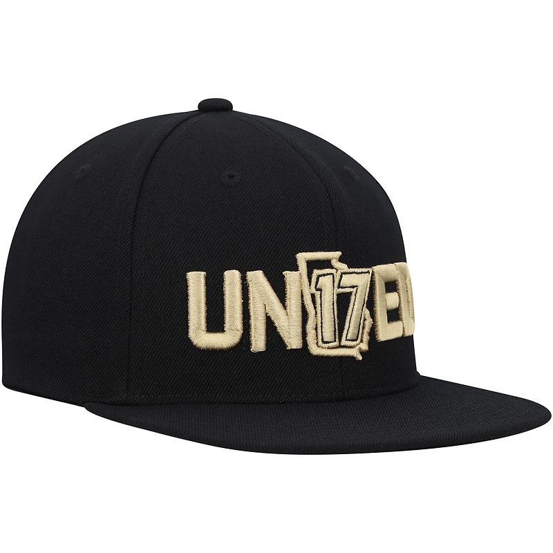 Men's Mitchell & Ness Black Atlanta United FC We Are The A Snapback Hat