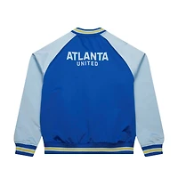 Men's Mitchell & Ness Blue/White Atlanta United FC Resurgens Reversible Raglan Full-Snap Jacket