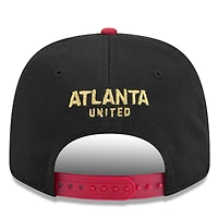 Casquette extensible à boutons-pression Atlanta United FC 2025 Jersey Hook 9SEVENTY New Era noire/rouge pour homme