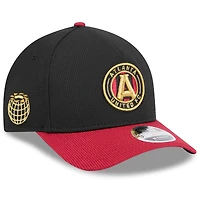 Casquette ajustable New Era noire Atlanta United FC 2025 Jersey Hook 9FORTY M-Crown pour homme