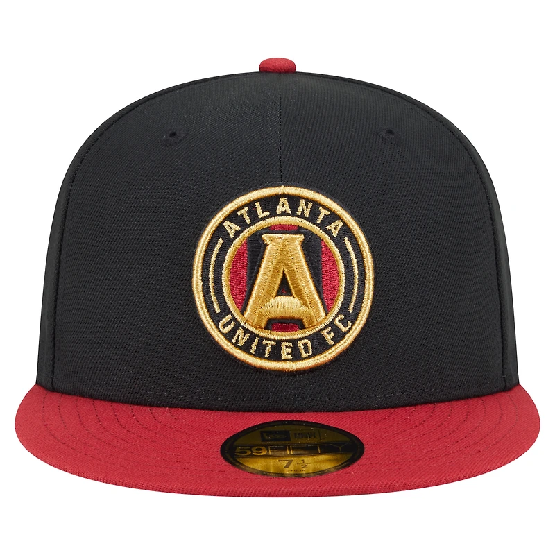 Casquette ajustée Atlanta United FC 2025 Kickoff 59FIFTY noire New Era pour homme