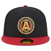 Casquette ajustée Atlanta United FC 2025 Kickoff 59FIFTY noire New Era pour homme