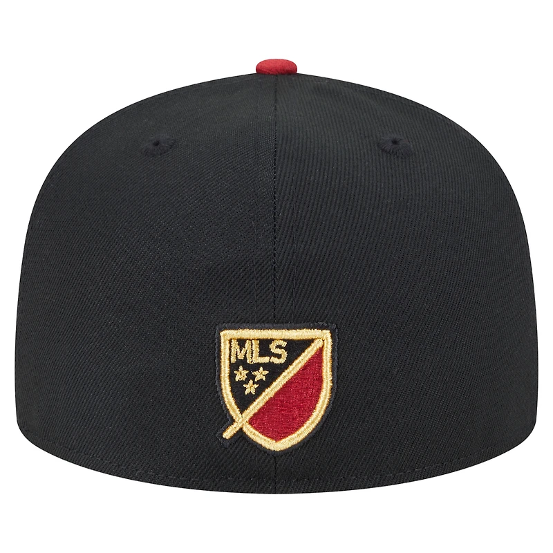 Men's New Era Black Atlanta United FC 2025 Kickoff 59FIFTY Fitted Hat