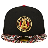 Casquette ajustée 59FIFTY Atlanta United FC Element Tech Pack noire New Era pour homme