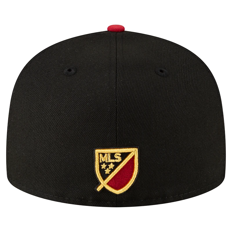 Casquette ajustée 59FIFTY Atlanta United FC Element Tech Pack noire New Era pour homme