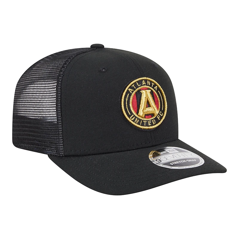 Men's New Era  Black Atlanta United FC Jersey Hook 9SEVENTY Adjustable Hat