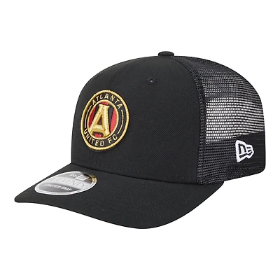 Casquette ajustable New Era noire Atlanta United FC pour homme, modèle Hook 9SEVENTY