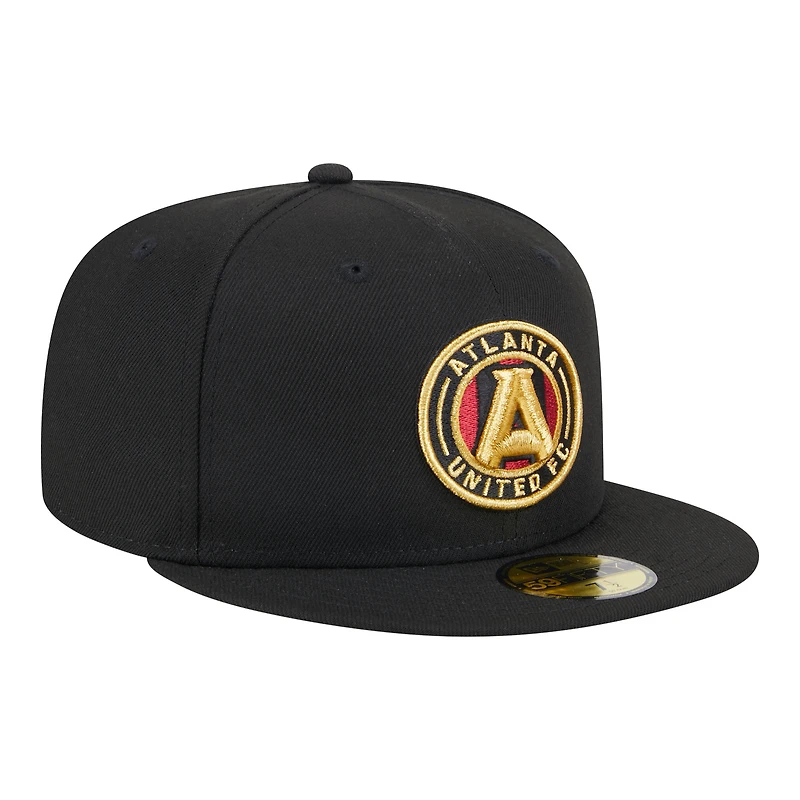 Men's New Era Black Atlanta United FC Kickoff 59FIFTY Fitted Hat
