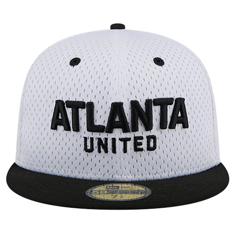 Casquette ajustée 59FIFTY en maille Throwback Atlanta United FC New Era pour homme, grise