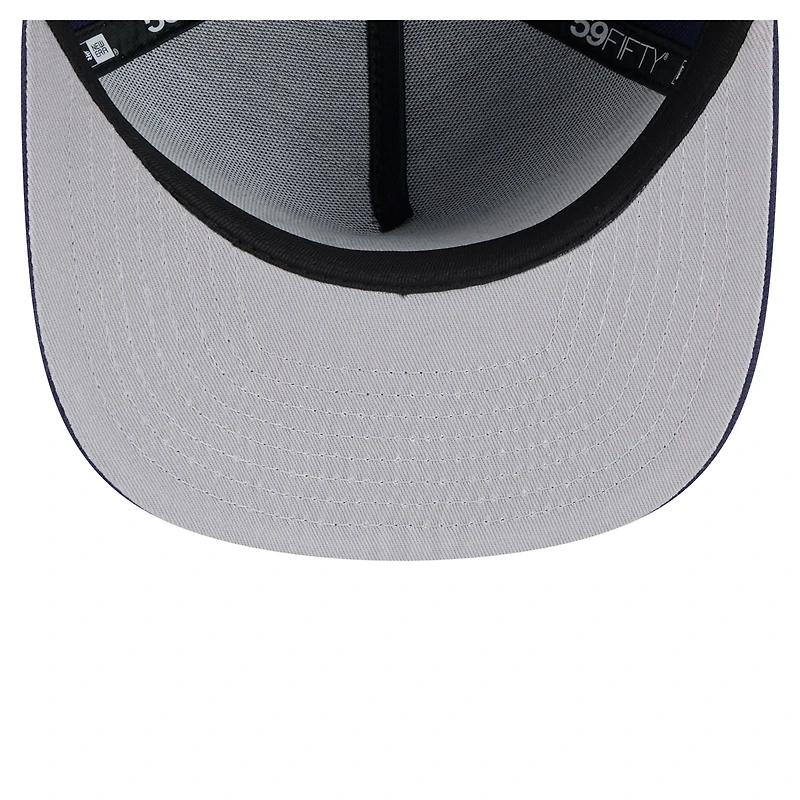 Men's New Era Navy Atlanta United FC Color Pack A-Frame 59FIFTY Fitted Hat