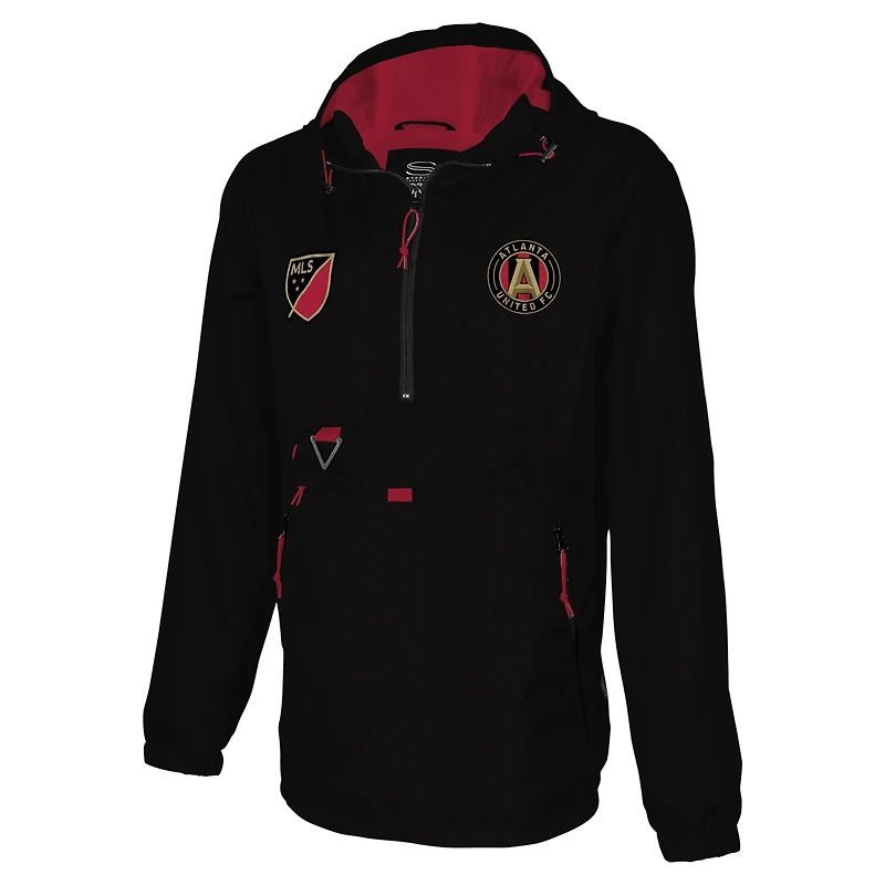 Veste à capuche quart de zip Stadium Essentials pour hommes, noir, Atlanta United FC Compete