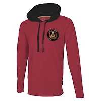 T-shirt à capuche rouge manches longues Stadium Essentials Atlanta United FC Tradition Raglan pour hommes