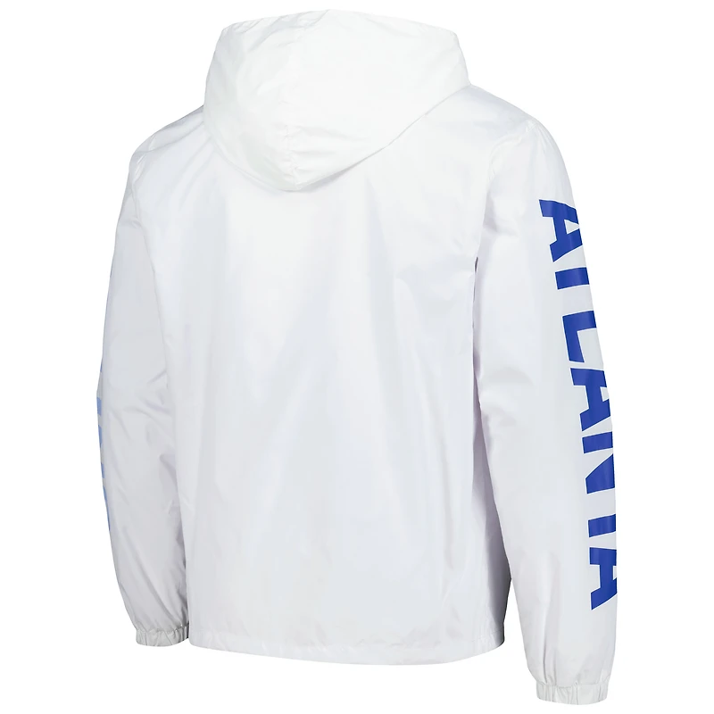 Men's White Atlanta United FC Graffiti Hoodie Full-Zip Windbreaker