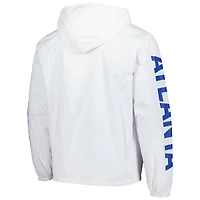 Men's White Atlanta United FC Graffiti Hoodie Full-Zip Windbreaker