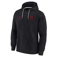 Sweat à capuche unisexe Fanatics noir Atlanta United FC Elements en polaire super douce