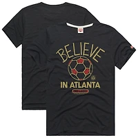 T-shirt unisexe Hommage Charcoal Atlanta United FC MLS x Ted Lasso Believe Graphic Tri-Blend