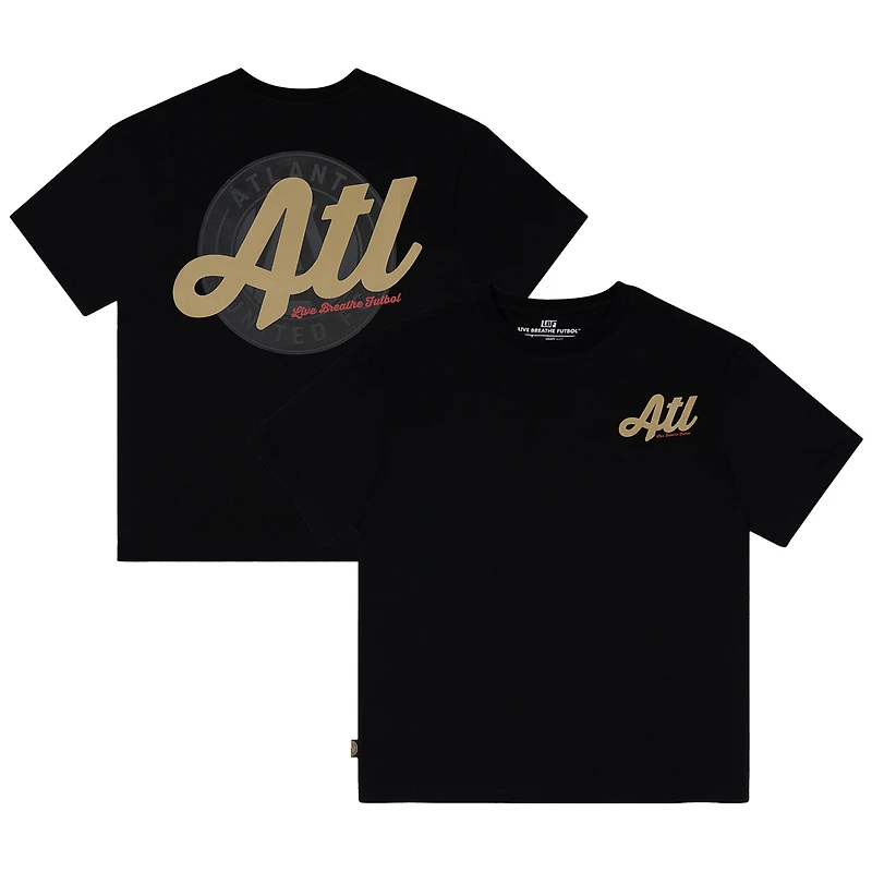 T-shirt unisexe Live Breathe Futbol rouge Atlanta United FC 5 bandes