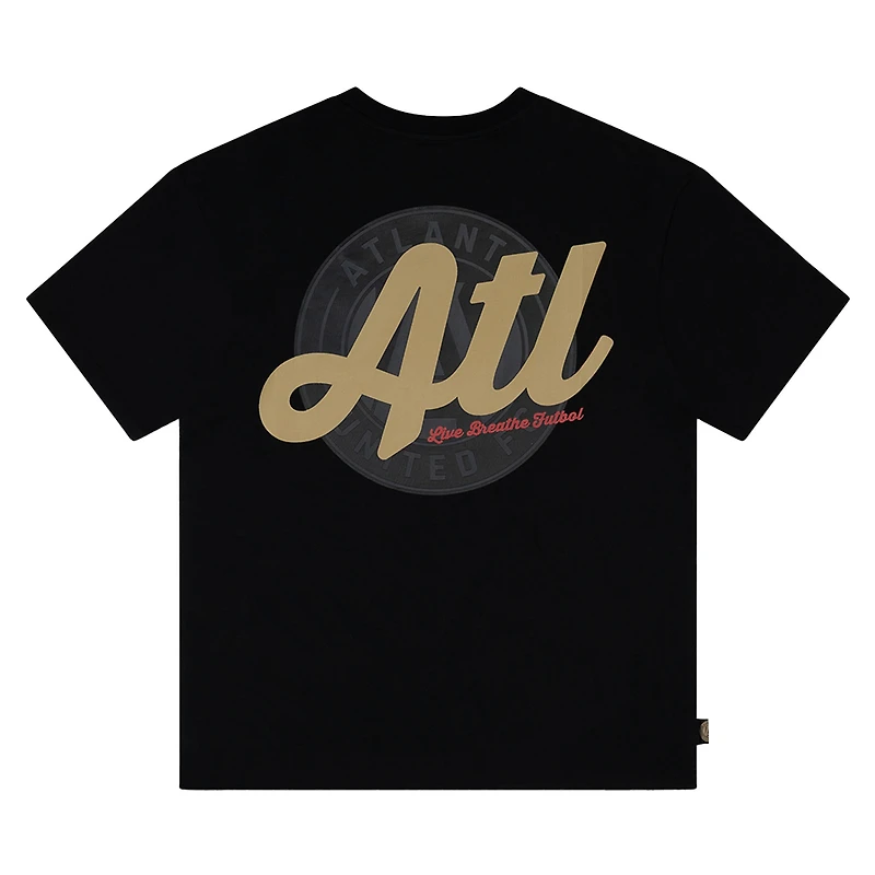 Unisex Live Breathe Futbol Black Atlanta United FC ATL T-Shirt