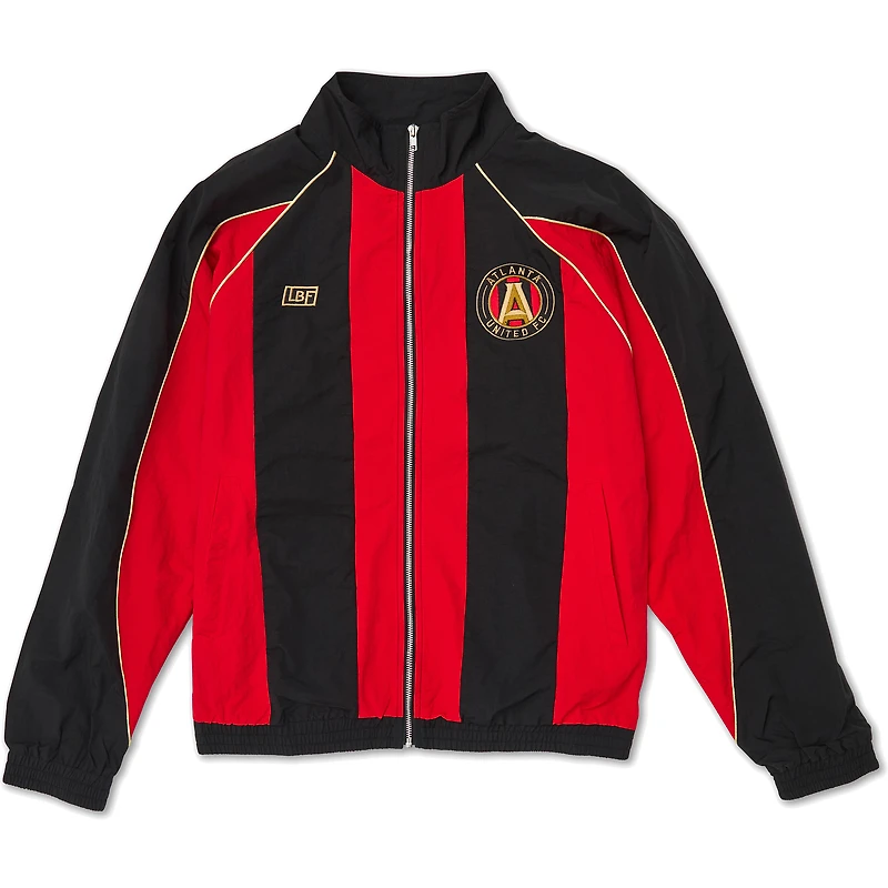 Veste de survêtement unisexe Live Breathe Futbol noire Atlanta United FC Connector Collection entièrement zippée