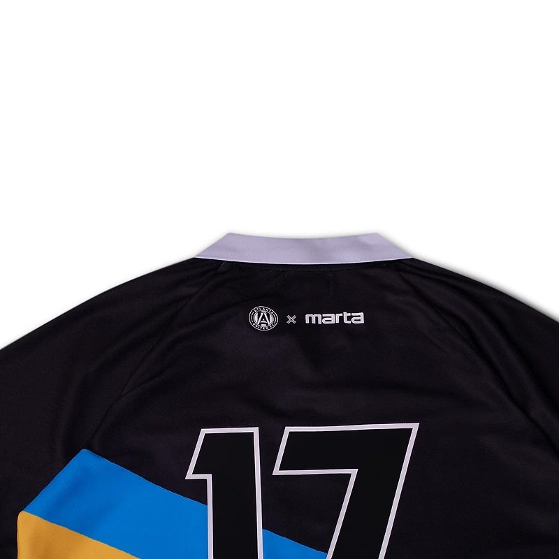 Unisex Live Breathe Futbol Black Atlanta United FC x MARTA 2026 Retro Vibes Fashion Jersey