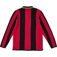 Unisex Live Breathe Futbol  Red Atlanta United FC Connector Collection Knitted Long Sleeve Polo