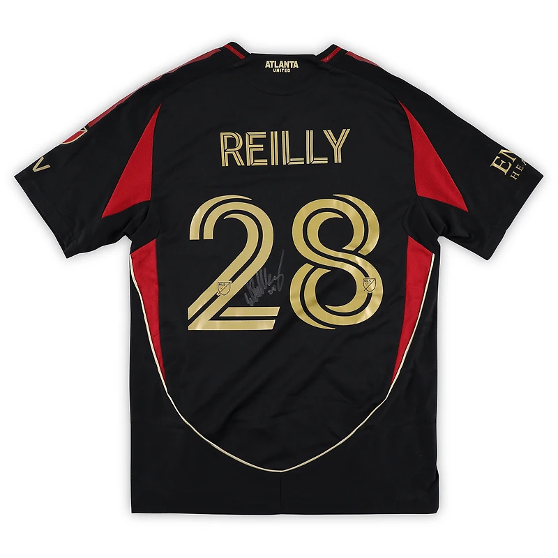 Maillot noir n° 28 de Will Reilly (Atlanta United FC), porté en match et autographié lors de la saison 2025 de la MLS - Taille M