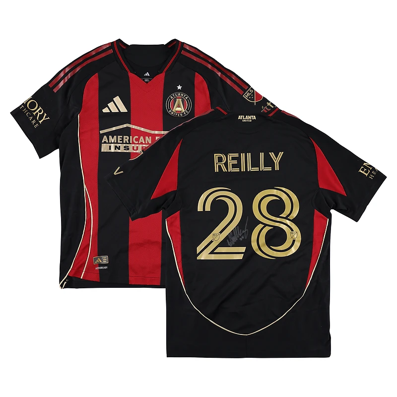 Will Reilly Atlanta United FC Autographed Match-Used #28 Black Jersey from the 2025 MLS Season - Size M
