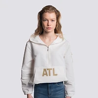 Veste à capuche mi-zip Paige pour femme Lusso White Atlanta United FC