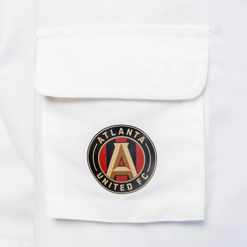 Veste à capuche mi-zip Paige pour femme Lusso White Atlanta United FC