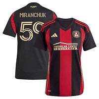 Maillot de joueur réplique adidas Aleksei Miranchuk noir Atlanta United FC 2025 The Connector pour femme