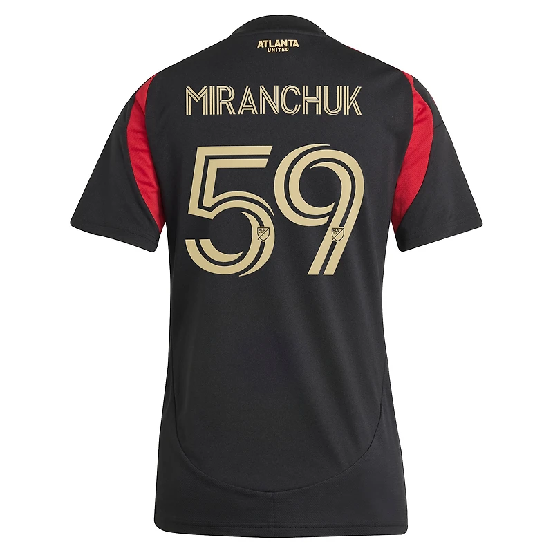 Maillot de joueur réplique adidas Aleksei Miranchuk noir Atlanta United FC 2025 The Connector pour femme