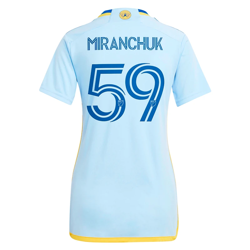 Maillot de joueur réplique adidas Aleksei Miranchuk bleu clair Atlanta United FC 2024 The Resurgens Kit pour femme