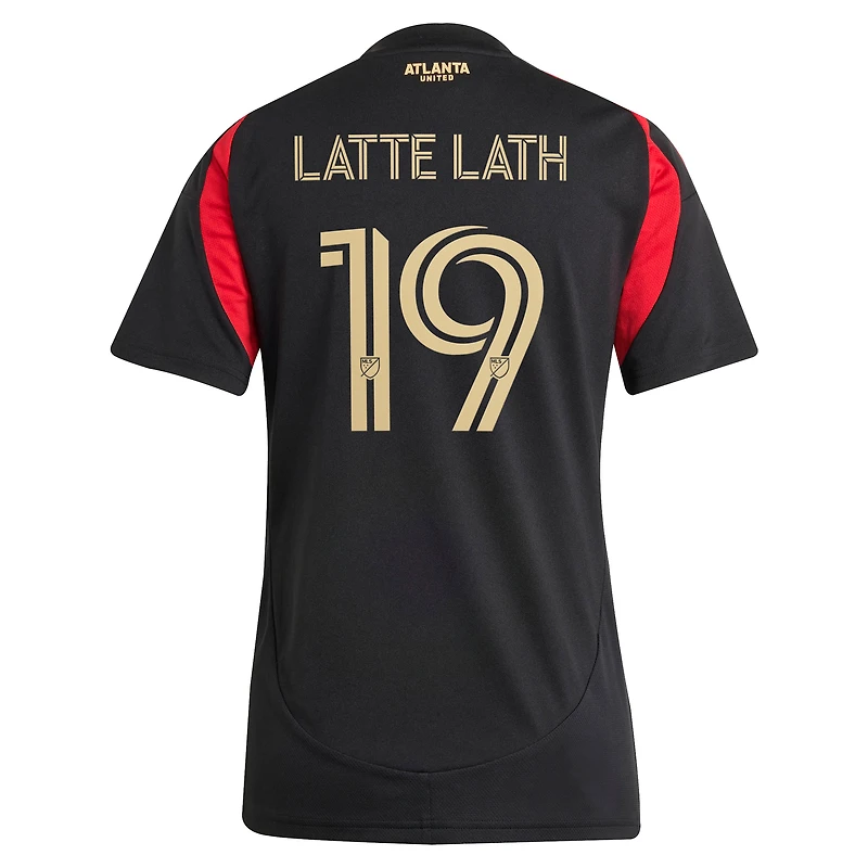 Maillot de joueur réplique adidas Emmanuel Latte Lath Black Atlanta United FC 2025 The Connector pour femme