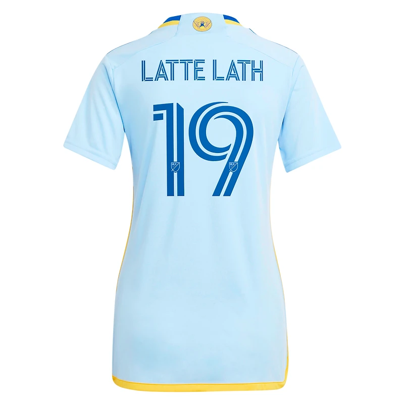 Maillot de joueur réplique adidas Emmanuel Latte Lath bleu clair Atlanta United FC 2024 The Resurgens Kit pour femme