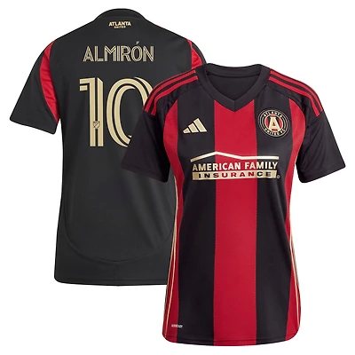 Women's adidas Miguel Almiron Black Atlanta United FC 2025 The Connector Replica Player Jersey