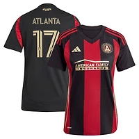 Women's adidas #17 Black Atlanta United FC 2025 The Connector Replica Player Jersey