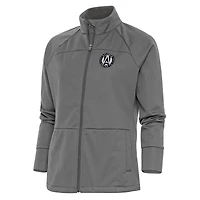 Veste de golf zippée intégrale pour femme, logo métallique brossé, Atlanta United FC, Antigua Steel