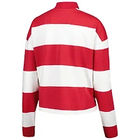 T-shirt à manches longues Antigua blanc pour femme, motif rayures rugby radicales Atlanta United FC