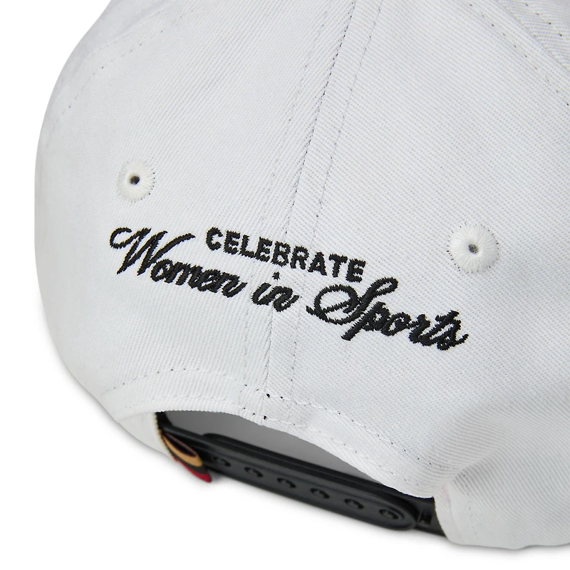 Women's Live Breathe Futbol  White/Black Atlanta United FC HERo Collection Snapback Hat