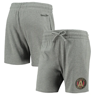 Short avec logo Atlanta United FC Mitchell & Ness gris chiné pour femme