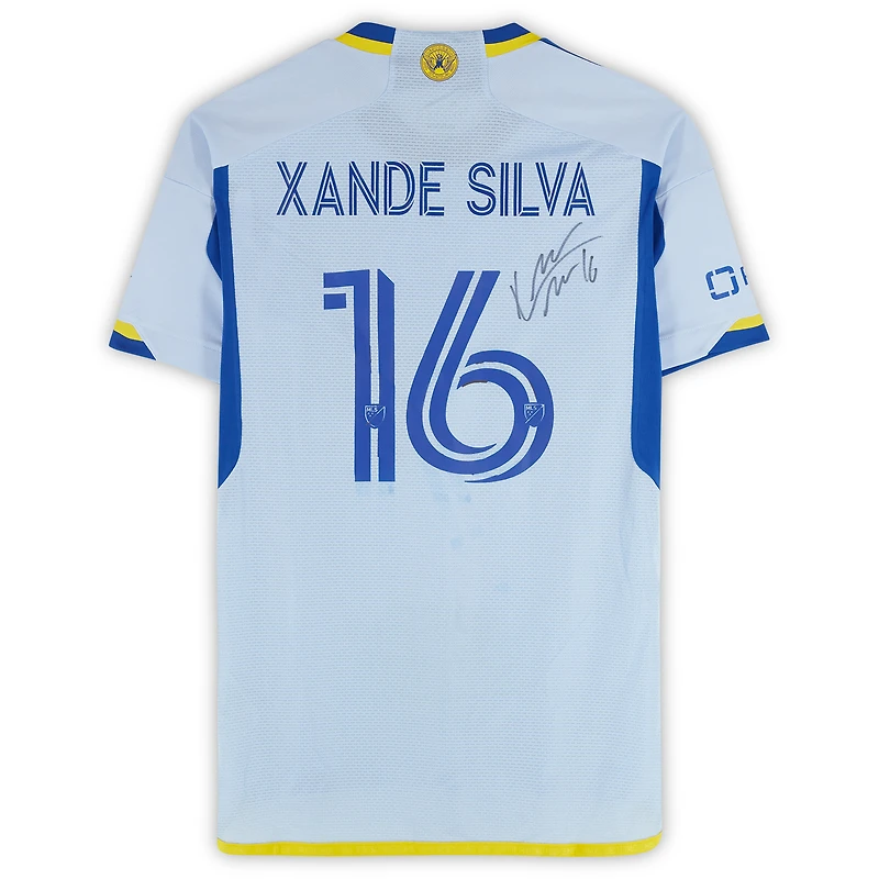 Xande Silva Atlanta United FC Autographed Match-Used #16 Blue adidas Jersey from the 2024 MLS Season - Size M