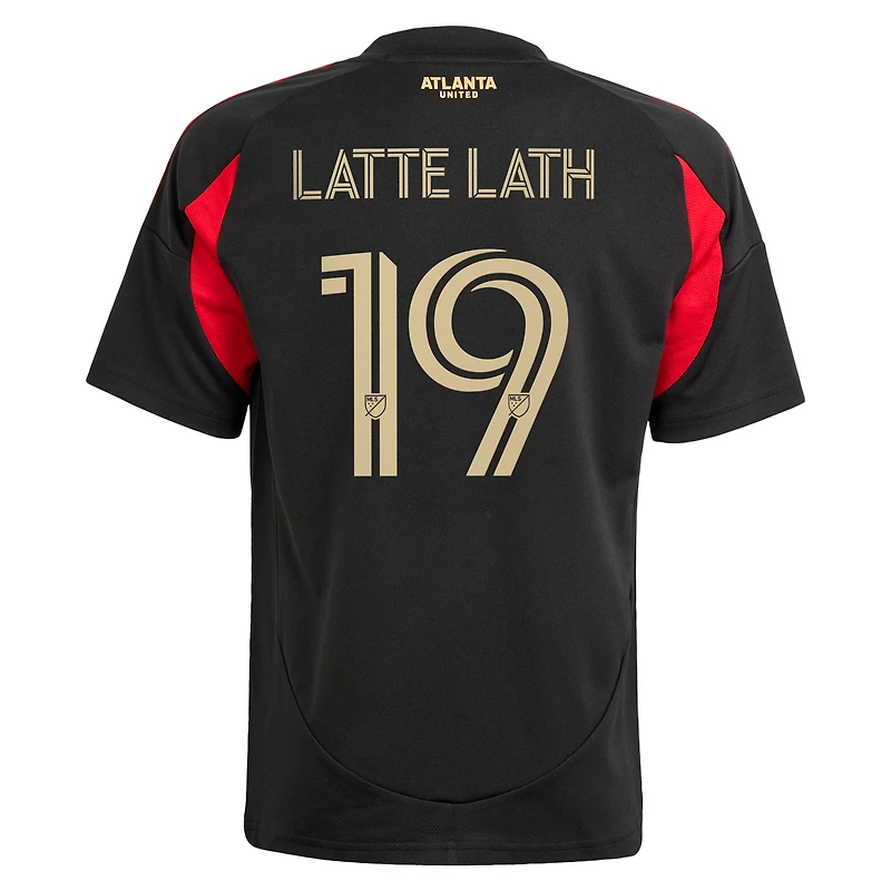 Maillot de joueur réplique adidas Emmanuel Latte Lath Black Atlanta United FC 2025 The Connector pour jeunes