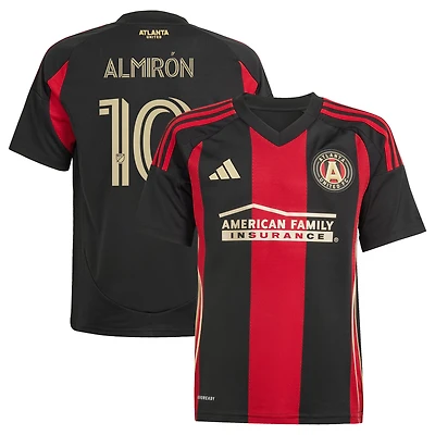 Maillot de joueur réplique adidas Miguel Almiron noir Atlanta United FC 2025 The Connector pour jeunes