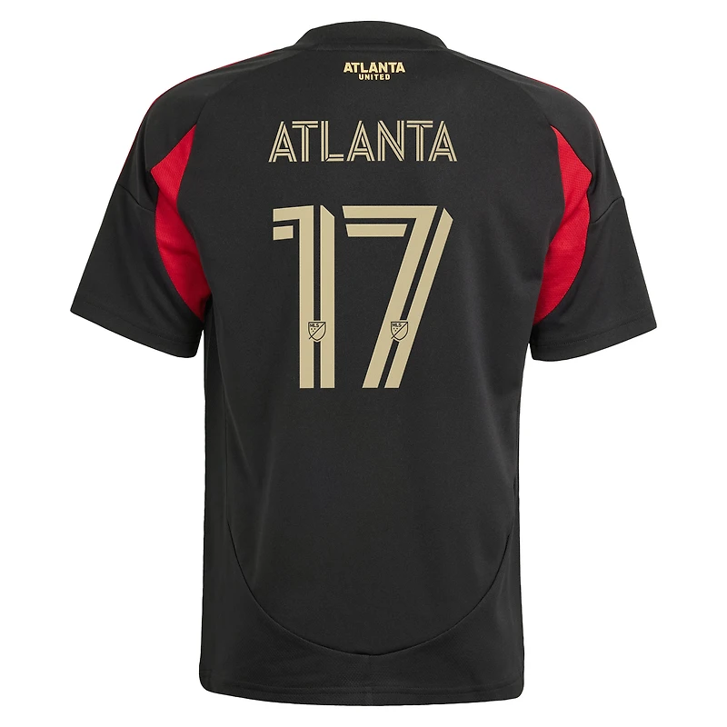 Maillot de joueur réplique adidas #17 noir Atlanta United FC 2025 The Connector pour jeunes