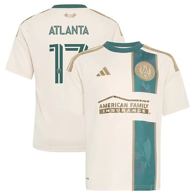 Youth adidas Tan Atlanta United FC 2026 Spirit of '96 Replica Jersey