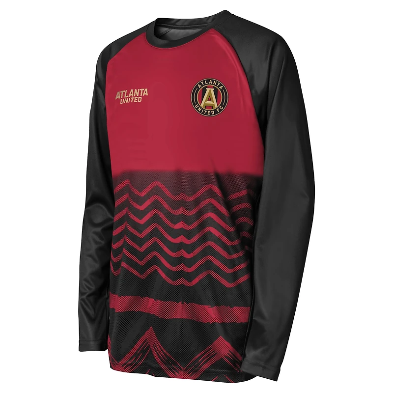 T-shirt noir à manches longues Atlanta United FC True Pioneer Raglan pour jeunes